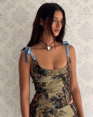 Vesta Motel Rocks Jatmi Corset Dama Maro | KMM4131LI
