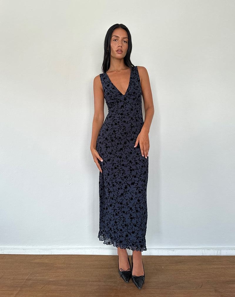 Rochie Midi Motel Rocks Gabriela Dama Bleumarin | VCG2830BH