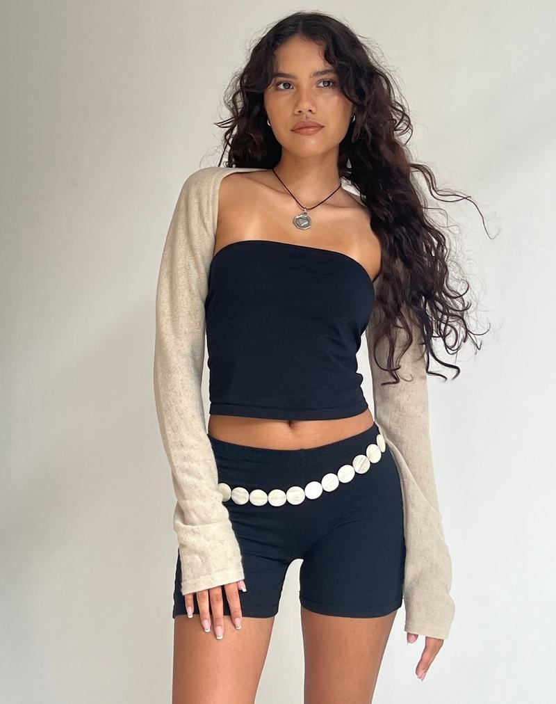 Tricouri Motel Rocks Dalika Tricotate Shrug Dama Bej | PMM3978ZE