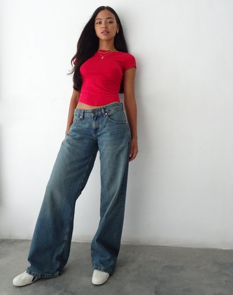Tricouri Motel Rocks Jojes Jersey Tee Dama Rosii | KOA497AA