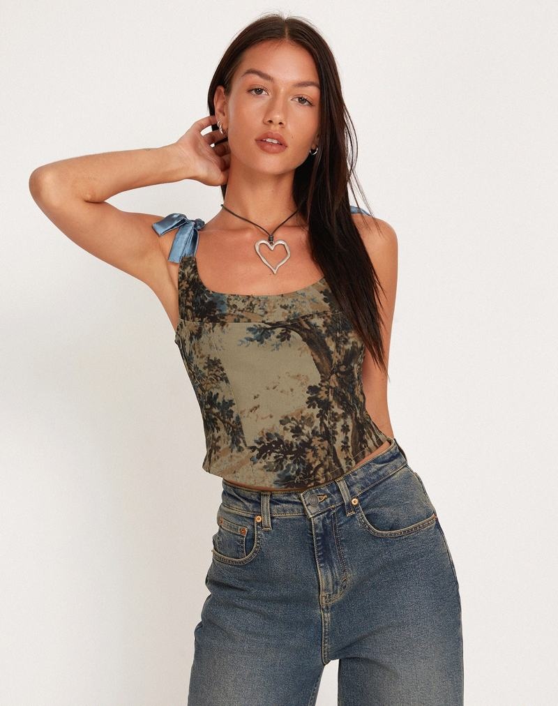 Vesta Motel Rocks Jatmi Corset Dama Maro | KMM4131LI