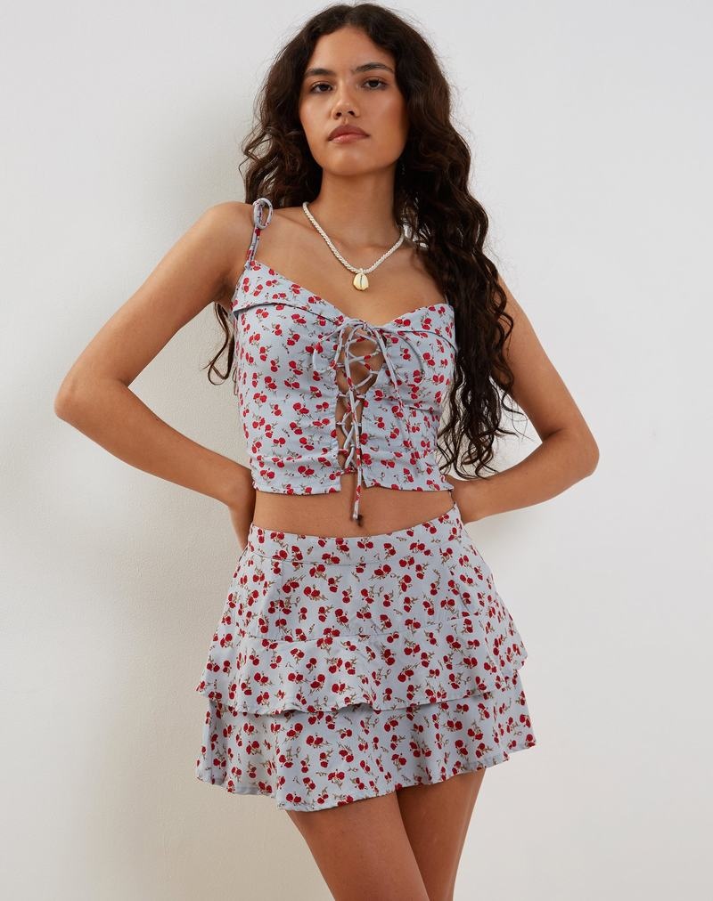 Vesta Motel Rocks Kalilo Dantela Front Dama Albastri Rosii | HHN6910NV